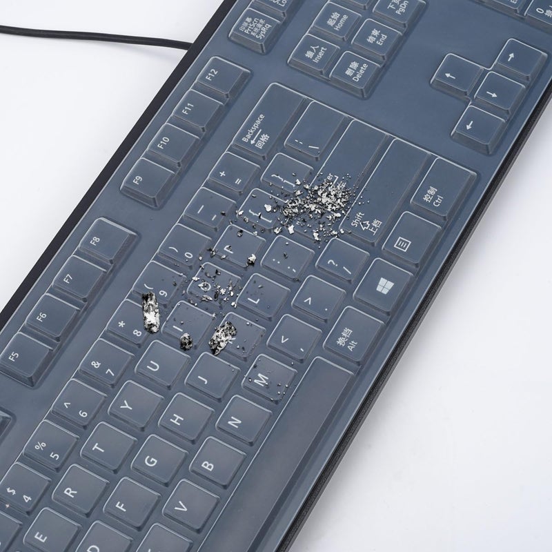 LEZE Keyboard Cover for Dell KB4021 2GR91 & KB212-B, Clear Keyboard Skin Protector - Image 4